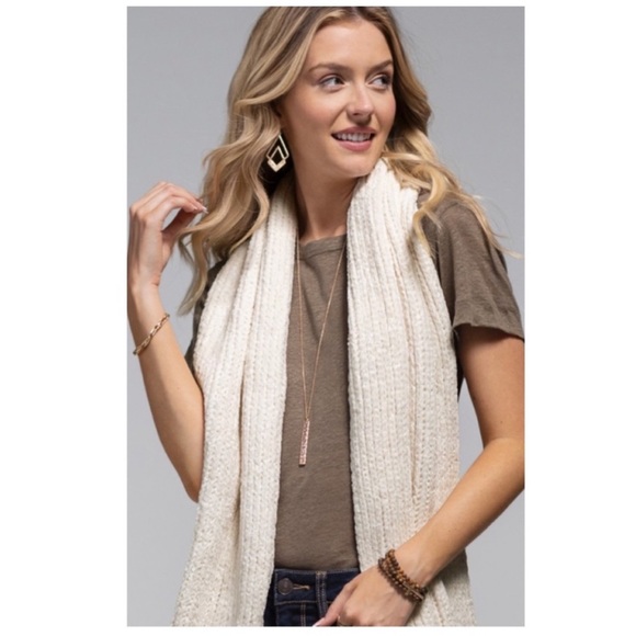 Chenille Oblong Scarf - Picture 2 of 5